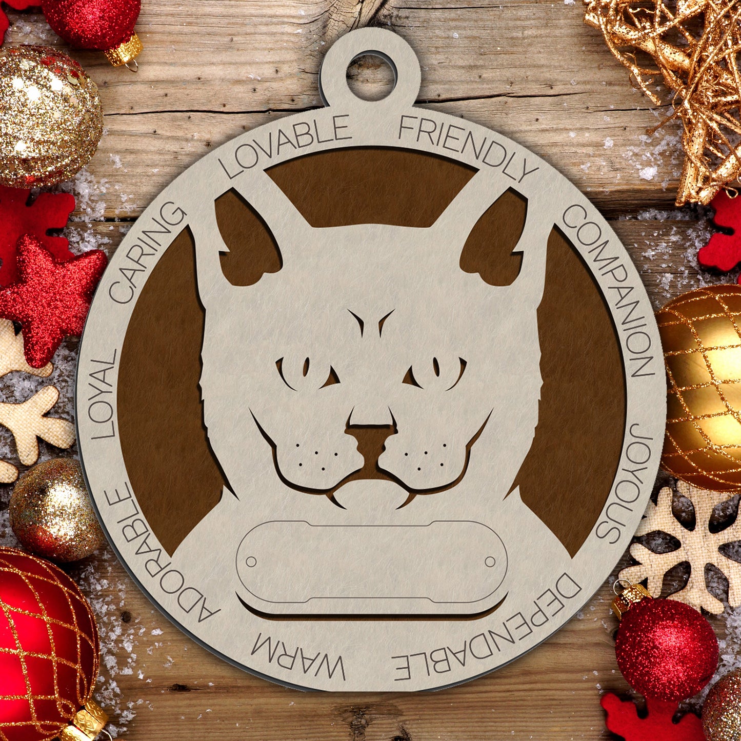 Personalized Cat Christmas Ornament - Custom Breed Keepsake Gift