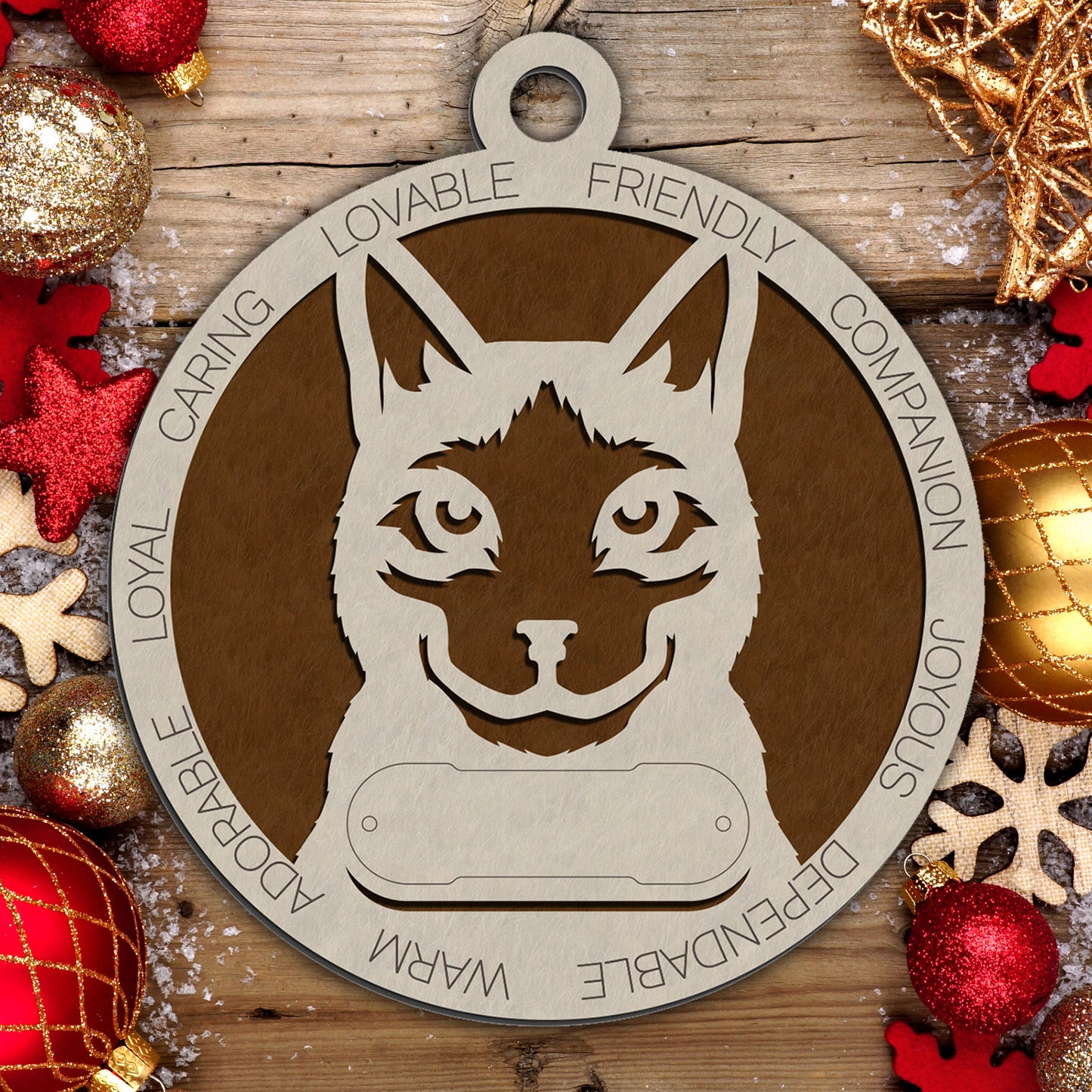 Personalized Cat Christmas Ornament - Custom Breed Keepsake Gift