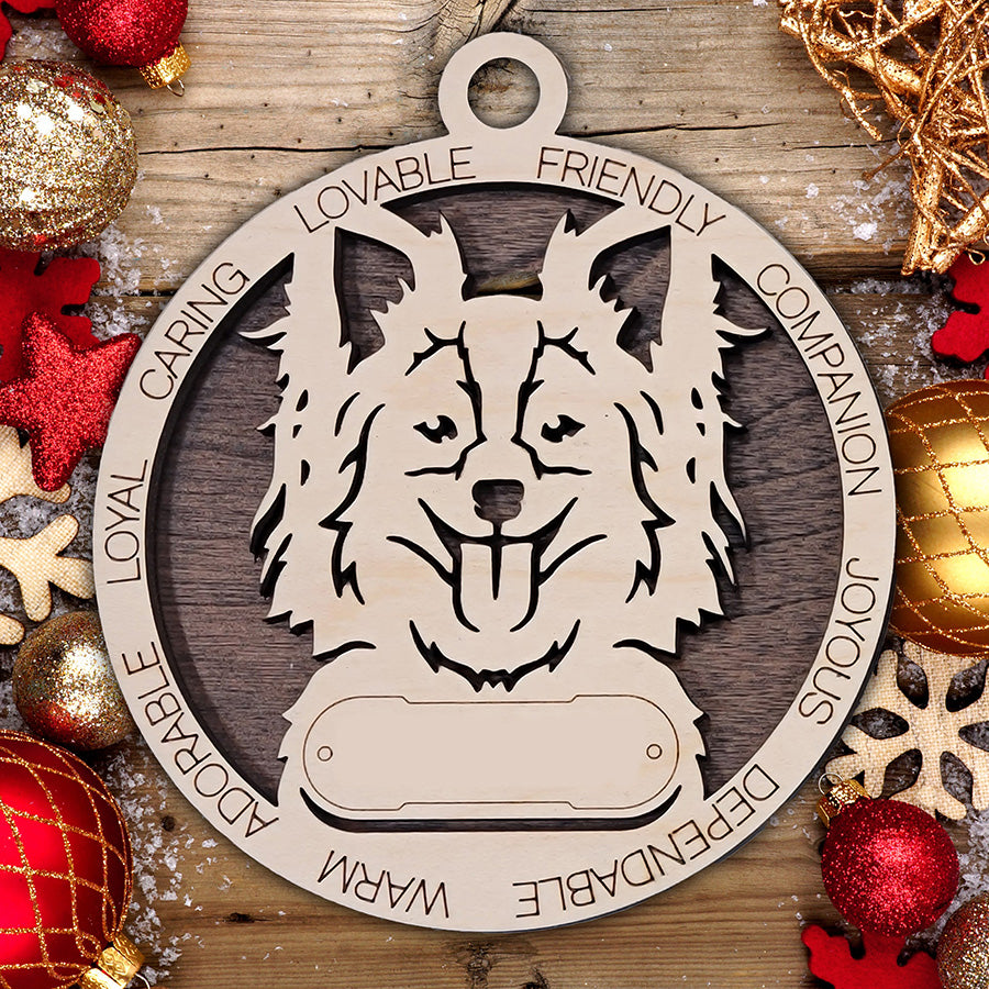 Personalized Dog Christmas Ornament – Custom Breed Keepsake Gift - Dog Breeds H-Y