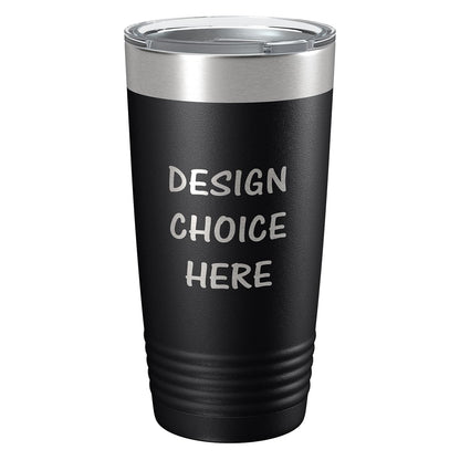 Custom Stainless Steel Tumbler with Lid 12oz, 15oz or 20oz | Vacuum Insulated Mug | Mickey/Minnie Fan | Birthday | Christmas | Personalized Gifts (20oz, Black)