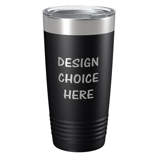 Custom Stainless Steel Tumbler with Lid 12oz, 15oz or 20oz | Vacuum Insulated Mug | Mickey/Minnie Fan | Birthday | Christmas | Personalized Gifts (20oz, Black)