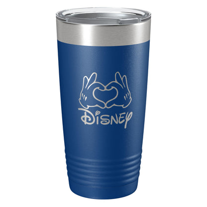 Custom Disney-Inspired Stainless Steel Wine Tumbler with Lid 12oz, 15oz or 20oz | Vacuum Insulated Mug | Mickey/Minnie Fan | Birthday | Christmas | Personalized Gifts (20oz, Blue)