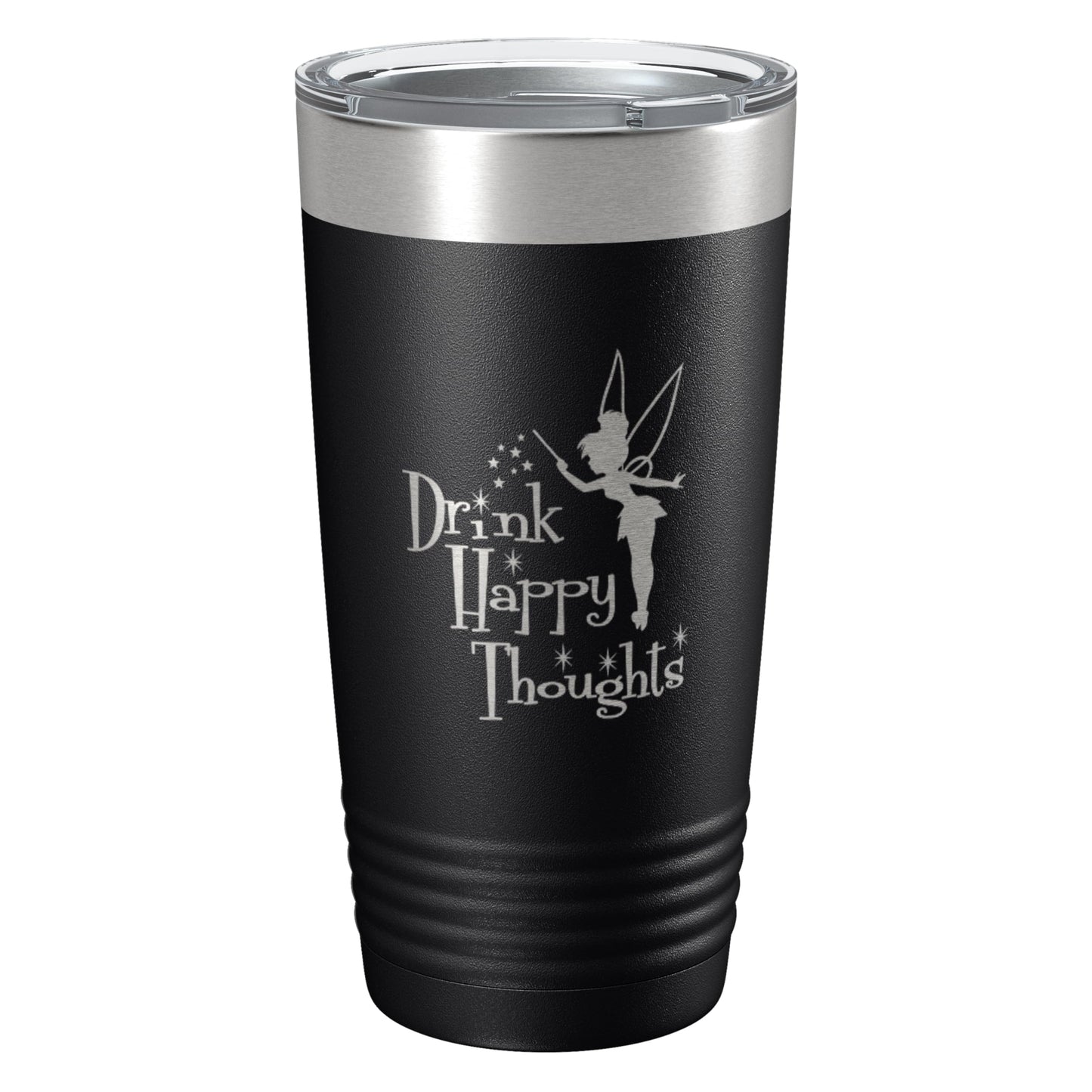 Custom Stainless Steel Tumbler with Lid 12oz, 15oz or 20oz | Vacuum Insulated Mug | Mickey/Minnie Fan | Birthday | Christmas | Personalized Gifts (20oz, Black)