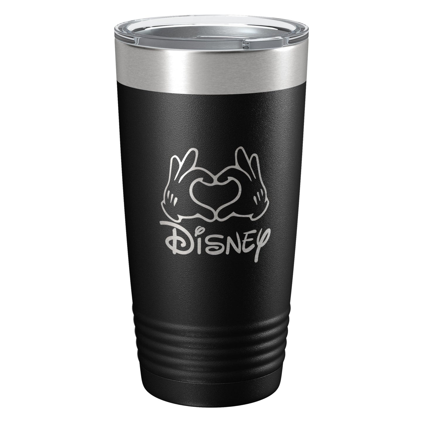 Custom Stainless Steel Tumbler with Lid 12oz, 15oz or 20oz | Vacuum Insulated Mug | Mickey/Minnie Fan | Birthday | Christmas | Personalized Gifts (20oz, Black)