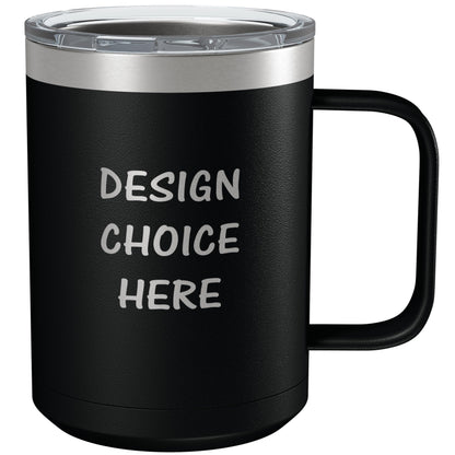 Custom Stainless Steel Tumbler with Lid 12oz, 15oz or 20oz | Vacuum Insulated Mug | Birthday | Christmas | Personalized Gifts