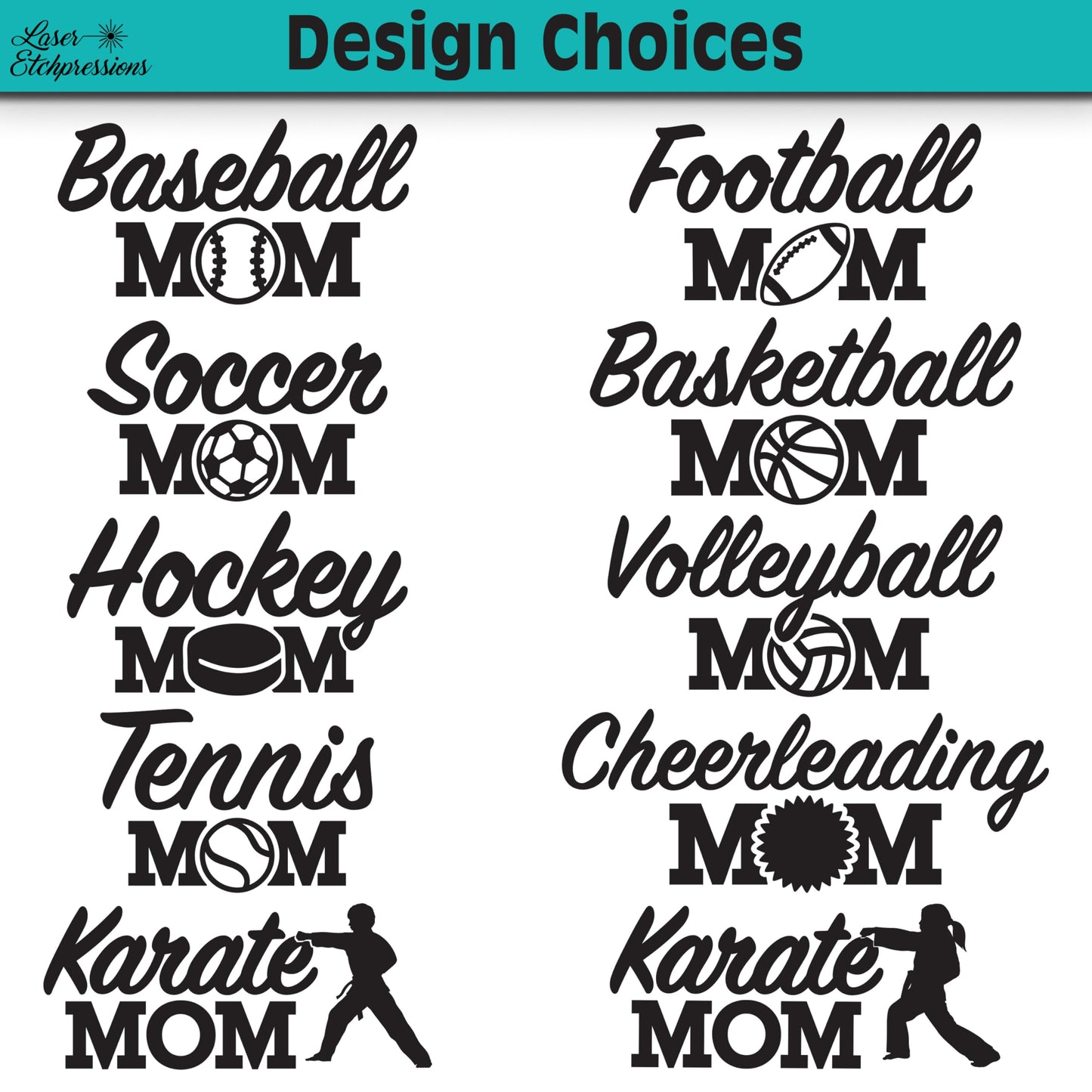 Personalized Sports Mom Tumbler Cup • Customized Cups for Mom • 22oz Insulated Stainless Steel • Custom Engraved Tumbler with Slider Lid and Straw • Choice of 17 Colors