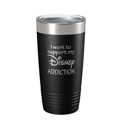 Custom Stainless Steel Tumbler with Lid 12oz, 15oz or 20oz | Vacuum Insulated Mug | Mickey/Minnie Fan | Birthday | Christmas | Personalized Gifts (20oz, Black)