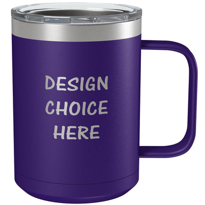 Custom Stainless Steel Tumbler with Lid 12oz, 15oz or 20oz | Vacuum Insulated Mug | Birthday | Christmas | Personalized Gifts