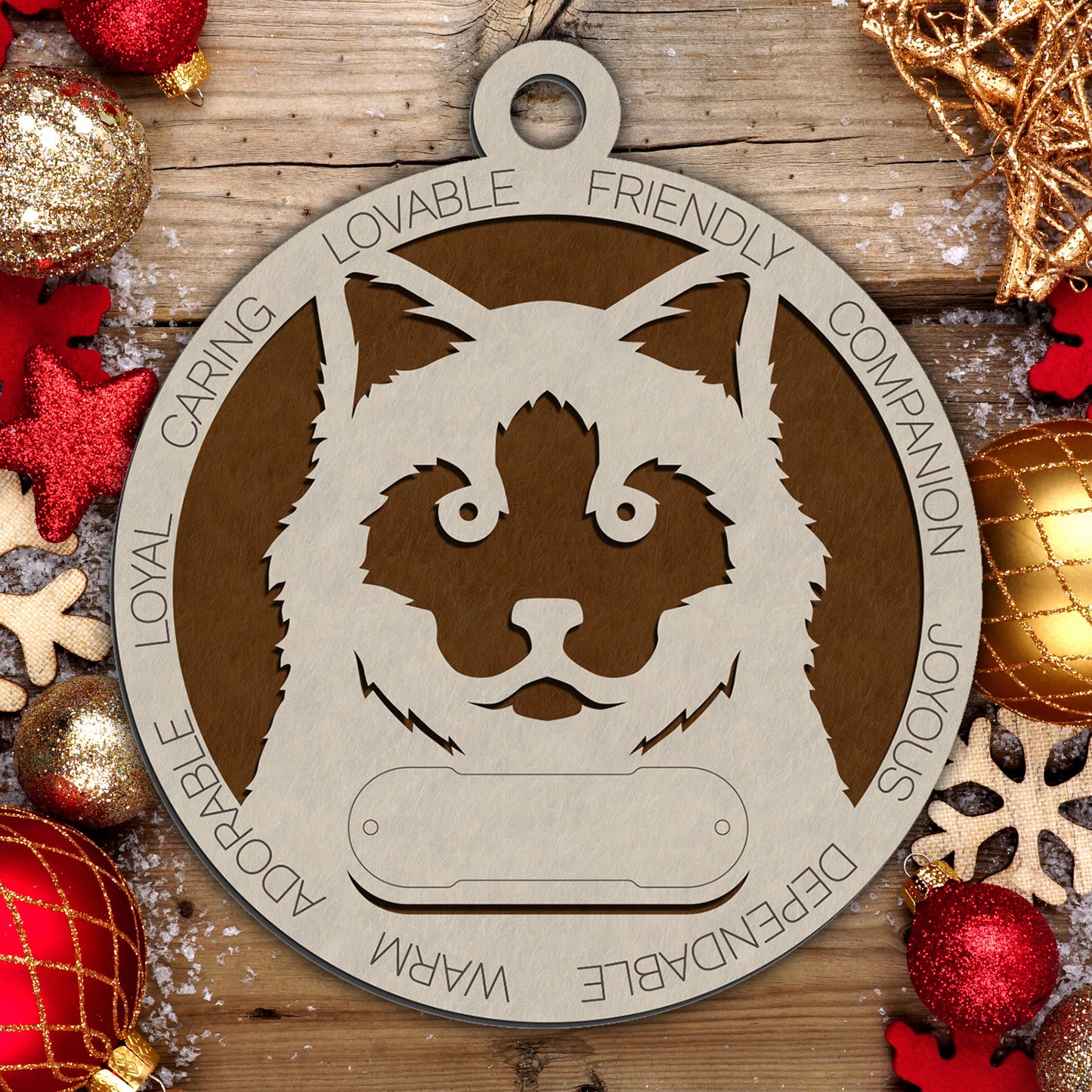 Personalized Cat Christmas Ornament - Custom Breed Keepsake Gift