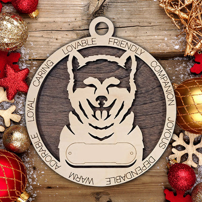Personalized Dog Christmas Ornament – Custom Breed Keepsake Gift - Dog Breeds A-G