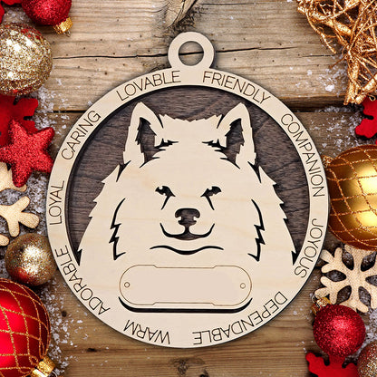 Personalized Dog Christmas Ornament – Custom Breed Keepsake Gift - Dog Breeds A-G
