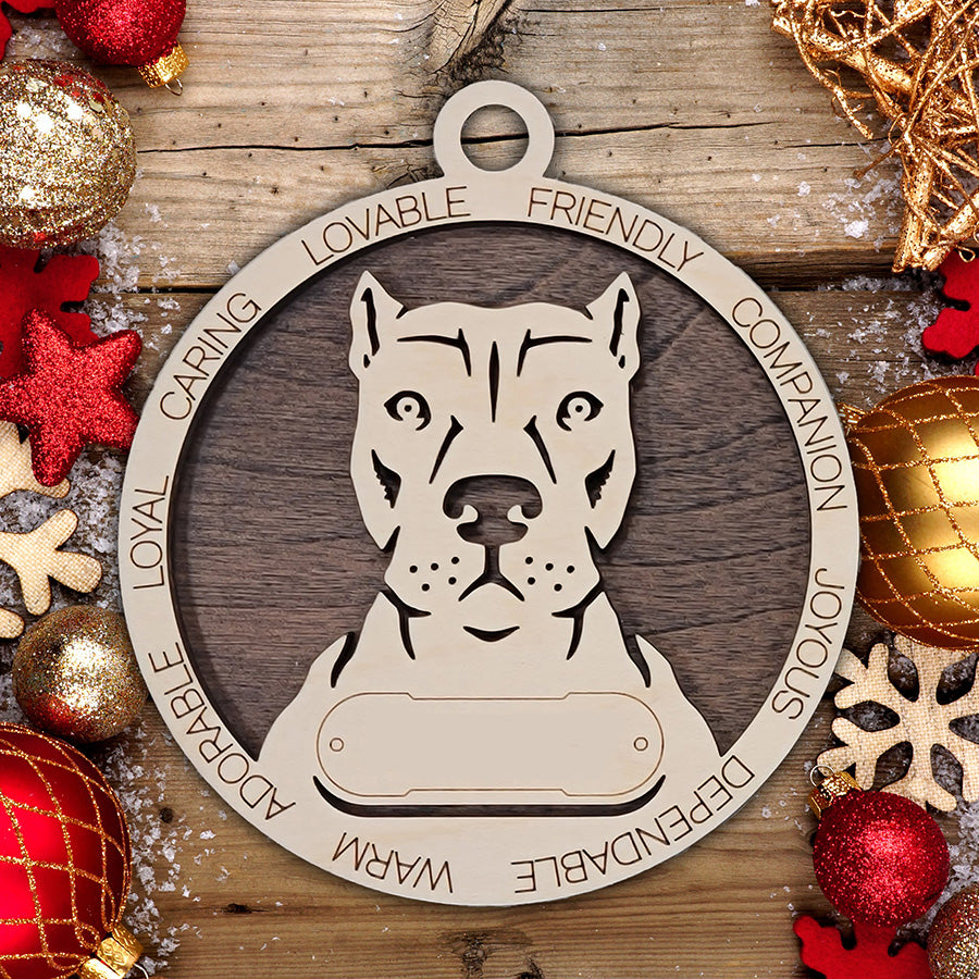 Personalized Dog Christmas Ornament – Custom Breed Keepsake Gift - Dog Breeds H-Y