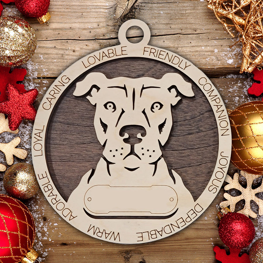 Personalized Dog Christmas Ornament – Custom Breed Keepsake Gift - Dog Breeds H-Y