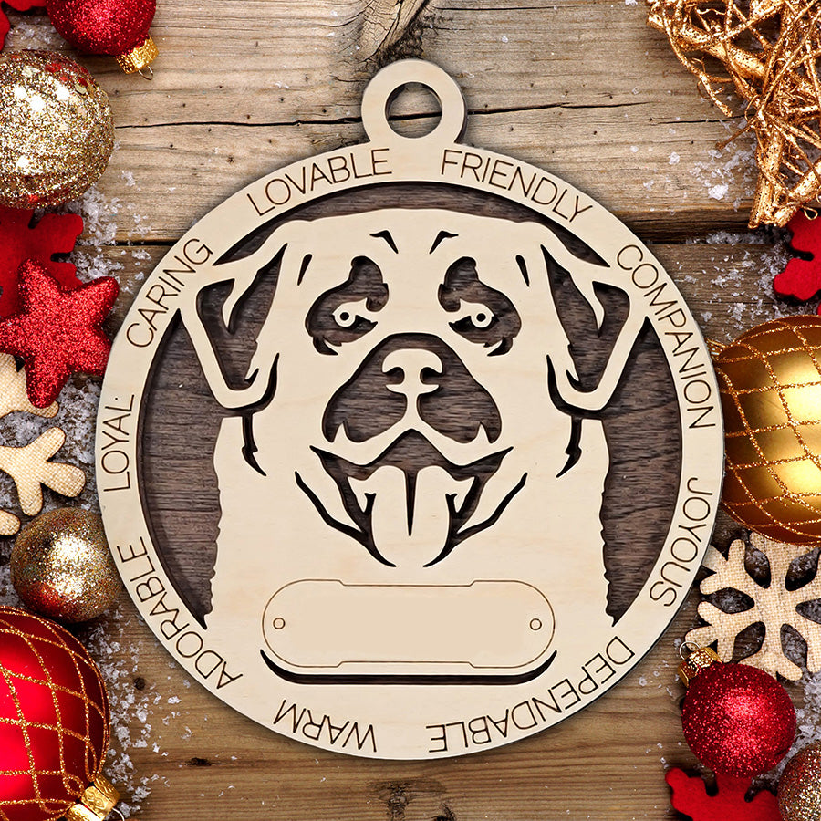 Personalized Dog Christmas Ornament – Custom Breed Keepsake Gift - Dog Breeds A-G