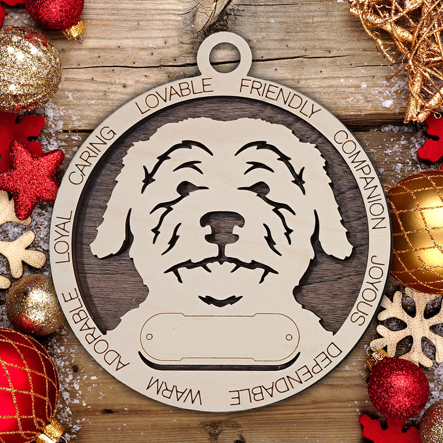 Personalized Dog Christmas Ornament – Custom Breed Keepsake Gift - Dog Breeds A-G