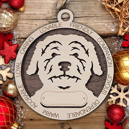 Personalized Dog Christmas Ornament – Custom Breed Keepsake Gift - Dog Breeds A-G