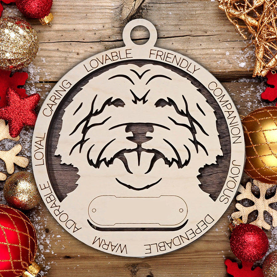 Personalized Dog Christmas Ornament – Custom Breed Keepsake Gift - Dog Breeds A-G