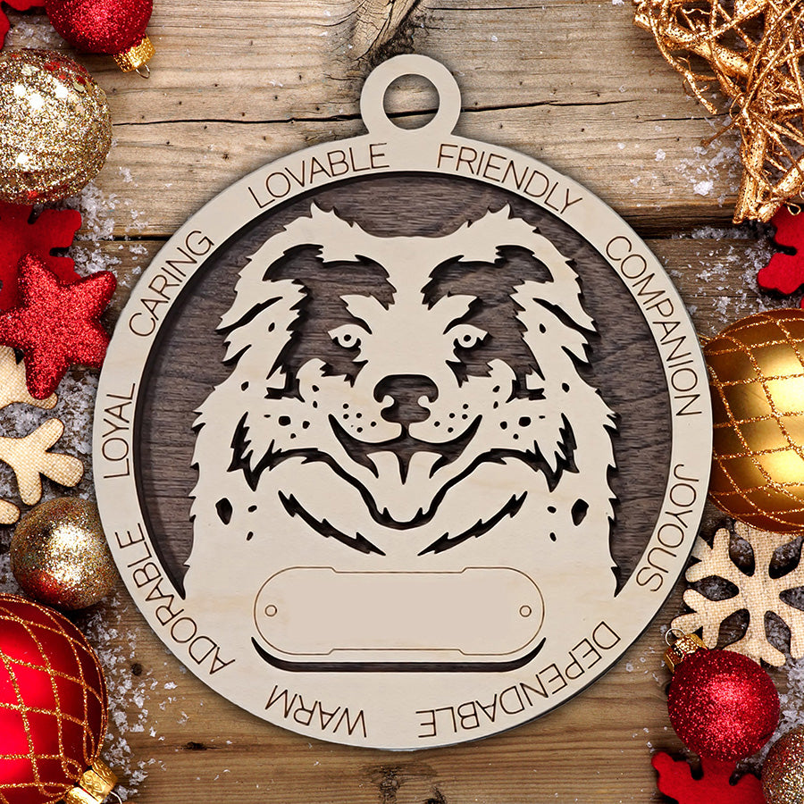 Personalized Dog Christmas Ornament – Custom Breed Keepsake Gift - Dog Breeds A-G
