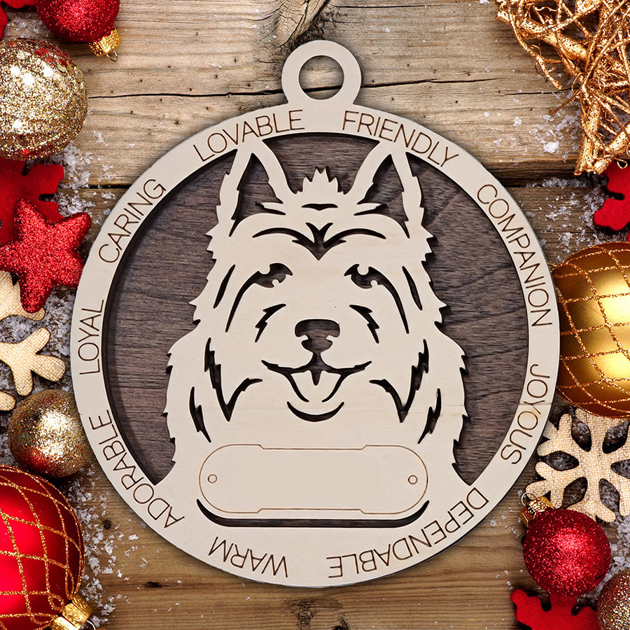 Personalized Dog Christmas Ornament – Custom Breed Keepsake Gift - Dog Breeds A-G