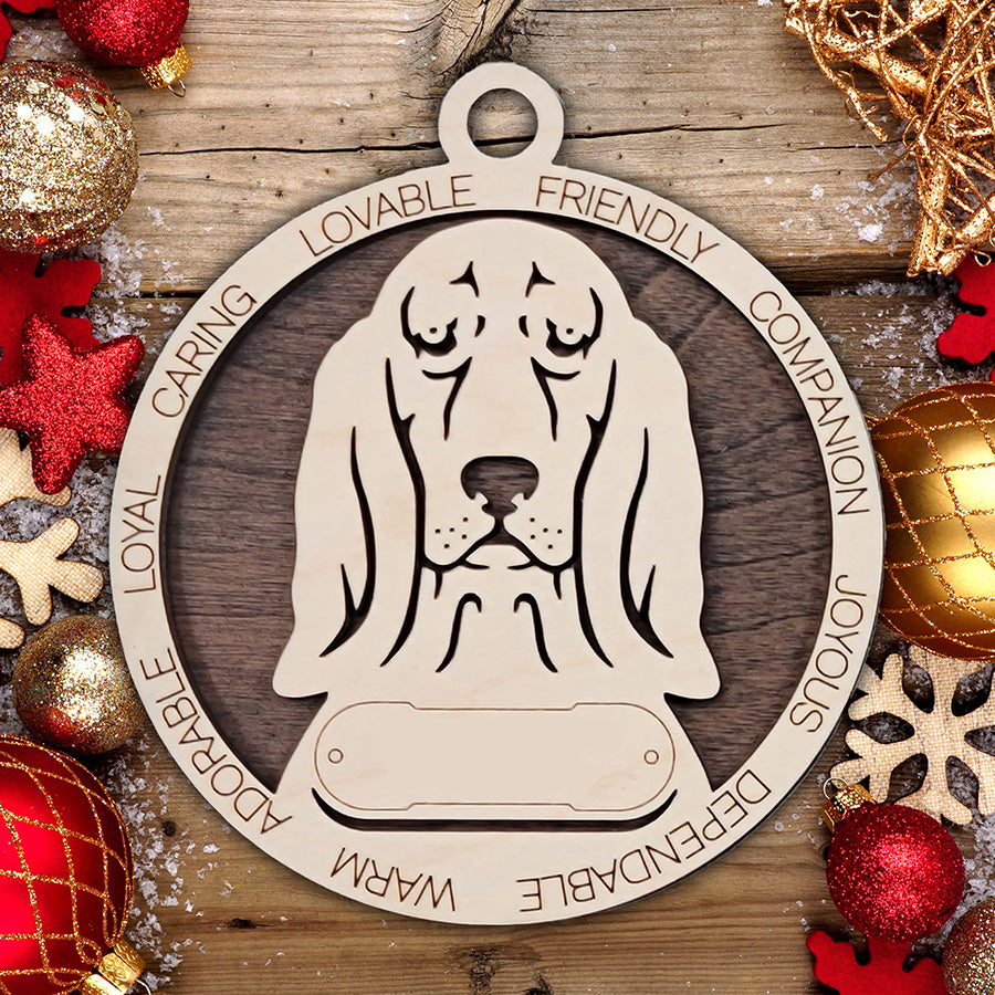 Personalized Dog Christmas Ornament – Custom Breed Keepsake Gift - Dog Breeds A-G