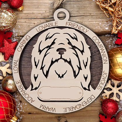 Personalized Dog Christmas Ornament – Custom Breed Keepsake Gift - Dog Breeds A-G
