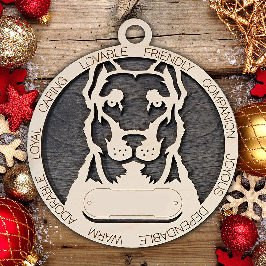 Personalized Dog Christmas Ornament – Custom Breed Keepsake Gift - Dog Breeds A-G