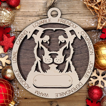 Personalized Dog Christmas Ornament – Custom Breed Keepsake Gift - Dog Breeds A-G