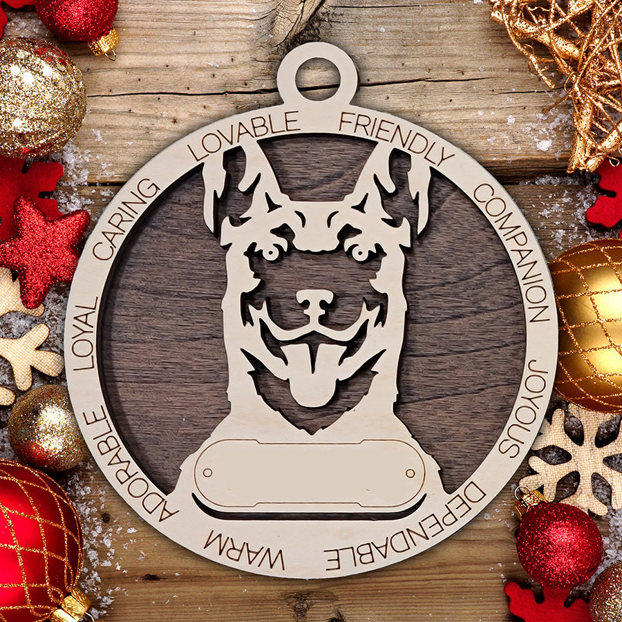 Personalized Dog Christmas Ornament – Custom Breed Keepsake Gift - Dog Breeds A-G