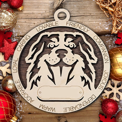 Personalized Dog Christmas Ornament – Custom Breed Keepsake Gift - Dog Breeds A-G