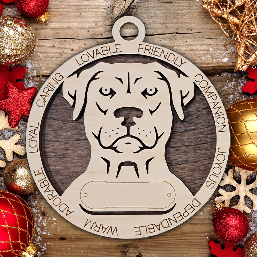 Personalized Dog Christmas Ornament – Custom Breed Keepsake Gift - Dog Breeds A-G
