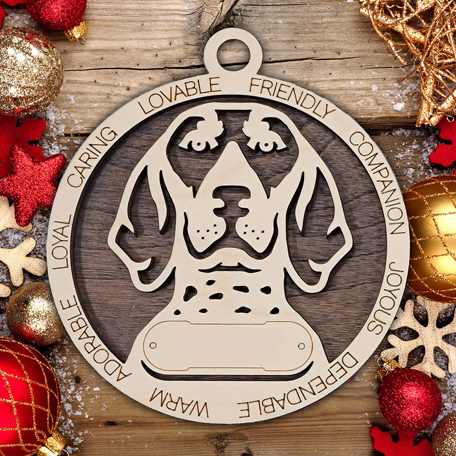 Personalized Dog Christmas Ornament – Custom Breed Keepsake Gift - Dog Breeds A-G