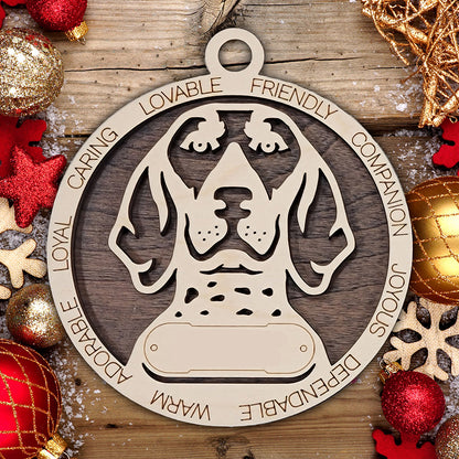 Personalized Dog Christmas Ornament – Custom Breed Keepsake Gift - Dog Breeds A-G
