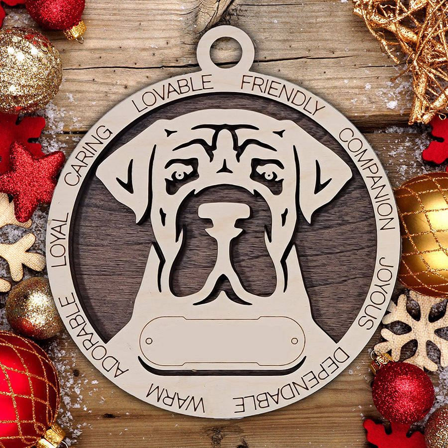 Personalized Dog Christmas Ornament – Custom Breed Keepsake Gift - Dog Breeds A-G