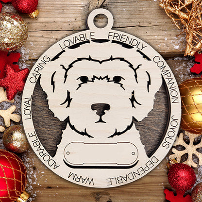 Personalized Dog Christmas Ornament – Custom Breed Keepsake Gift - Dog Breeds A-G