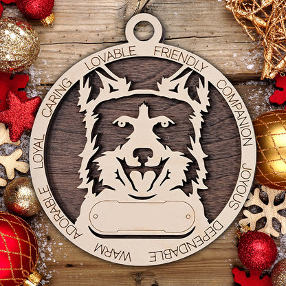 Personalized Dog Christmas Ornament – Custom Breed Keepsake Gift - Dog Breeds A-G