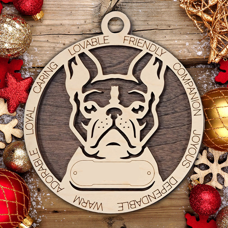 Personalized Dog Christmas Ornament – Custom Breed Keepsake Gift - Dog Breeds A-G