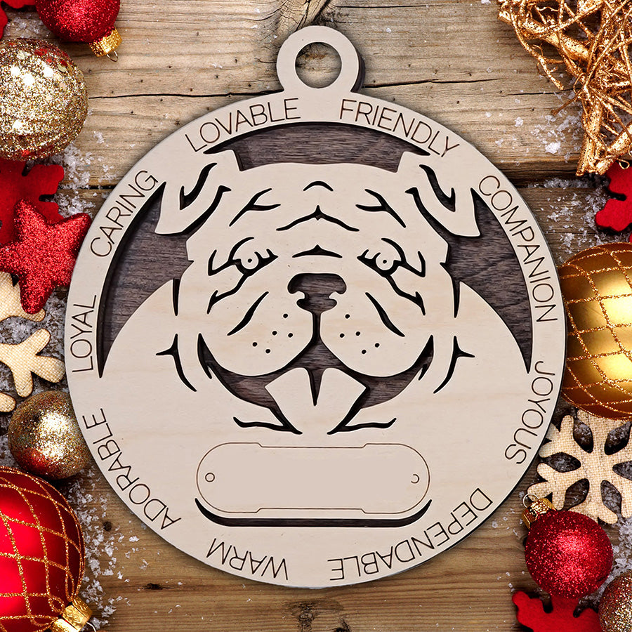 Personalized Dog Christmas Ornament – Custom Breed Keepsake Gift - Dog Breeds A-G