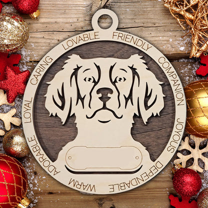 Personalized Dog Christmas Ornament – Custom Breed Keepsake Gift - Dog Breeds A-G