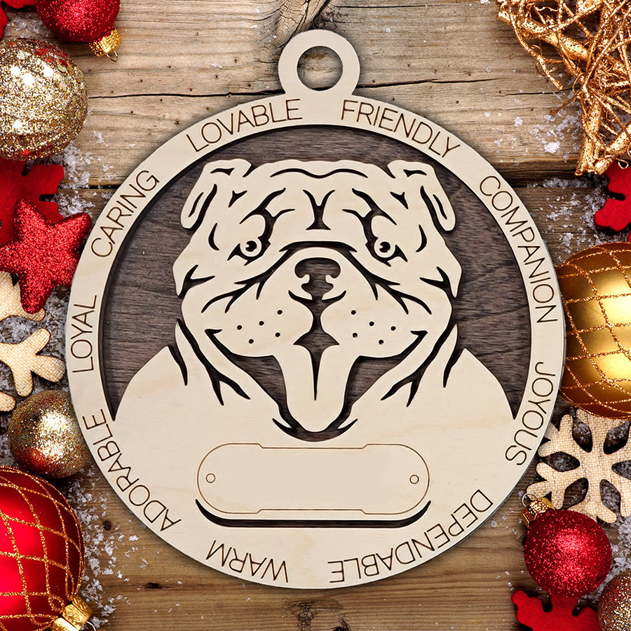 Personalized Dog Christmas Ornament – Custom Breed Keepsake Gift - Dog Breeds A-G