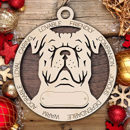 Personalized Dog Christmas Ornament – Custom Breed Keepsake Gift - Dog Breeds A-G