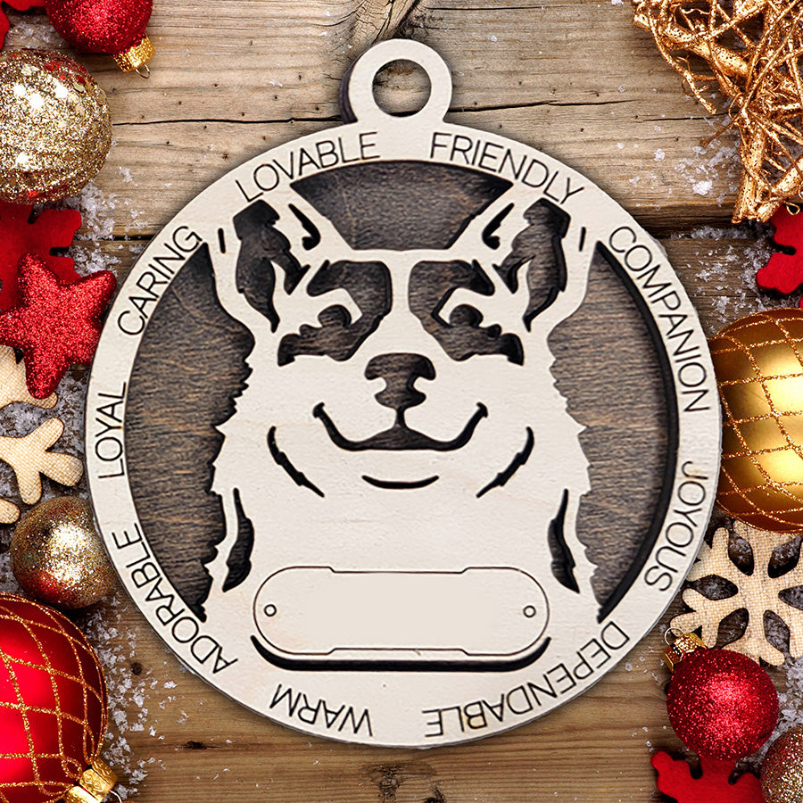Personalized Dog Christmas Ornament – Custom Breed Keepsake Gift - Dog Breeds A-G
