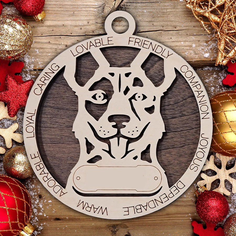 Personalized Dog Christmas Ornament – Custom Breed Keepsake Gift - Dog Breeds A-G