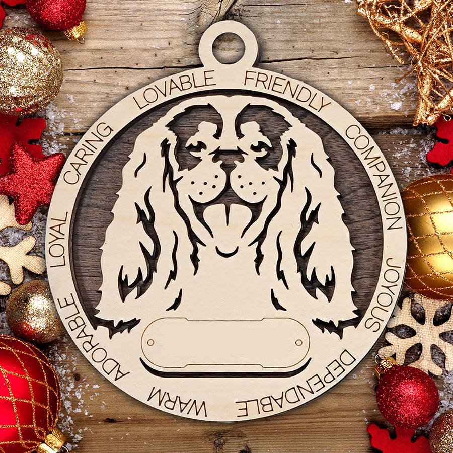 Personalized Dog Christmas Ornament – Custom Breed Keepsake Gift - Dog Breeds A-G