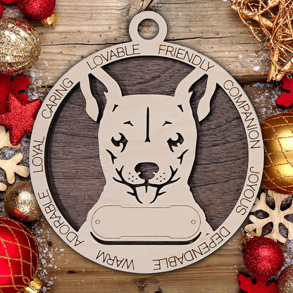 Personalized Dog Christmas Ornament – Custom Breed Keepsake Gift - Dog Breeds A-G