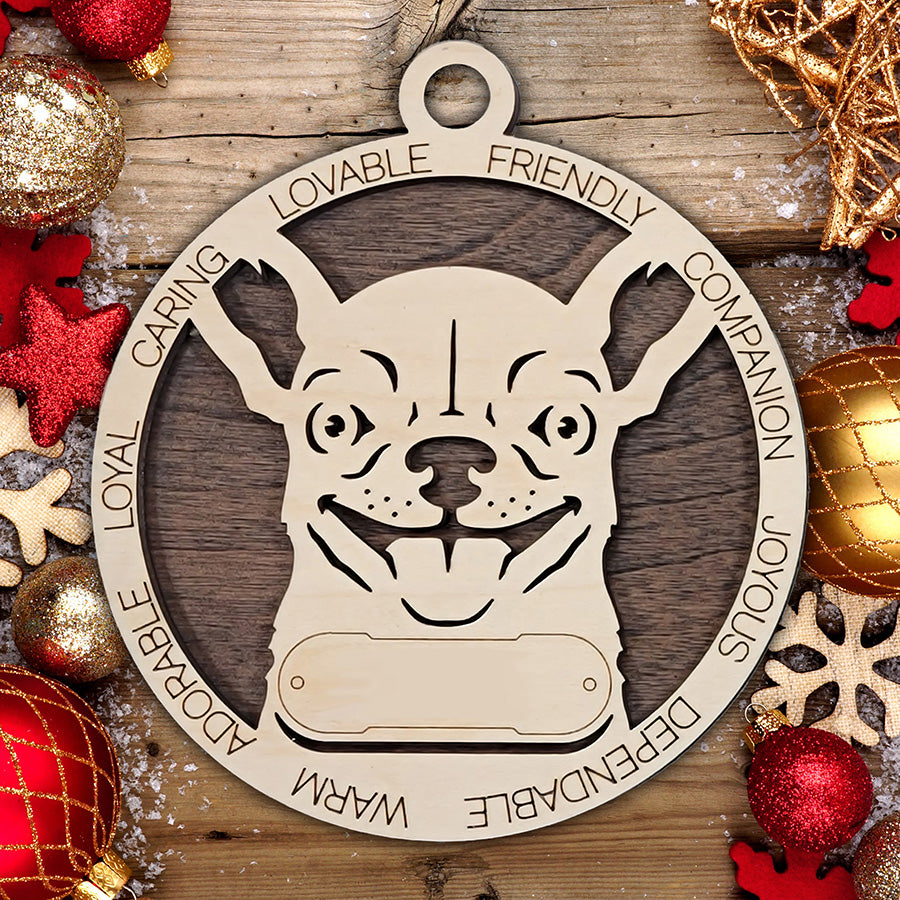 Personalized Dog Christmas Ornament – Custom Breed Keepsake Gift - Dog Breeds A-G