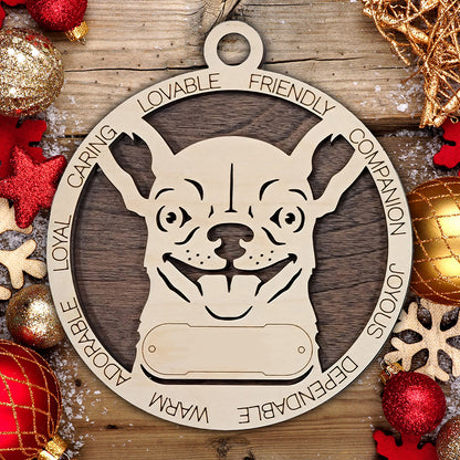Personalized Dog Christmas Ornament – Custom Breed Keepsake Gift - Dog Breeds A-G