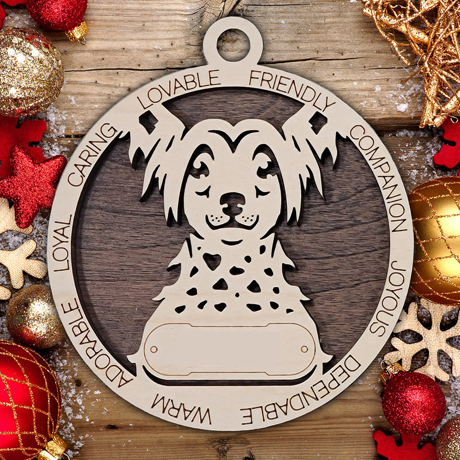 Personalized Dog Christmas Ornament – Custom Breed Keepsake Gift - Dog Breeds A-G