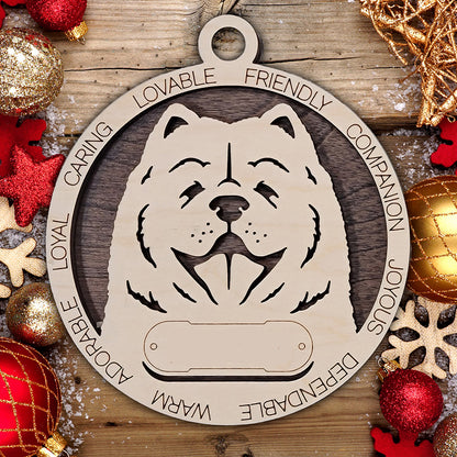 Personalized Dog Christmas Ornament – Custom Breed Keepsake Gift - Dog Breeds A-G