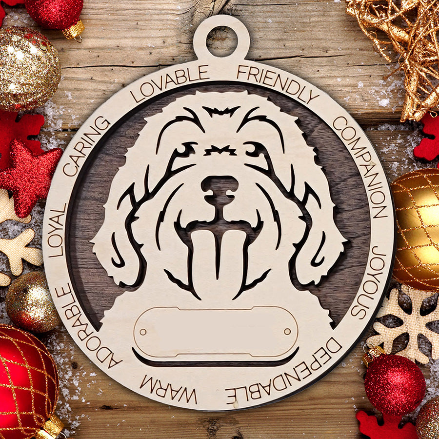 Personalized Dog Christmas Ornament – Custom Breed Keepsake Gift - Dog Breeds A-G