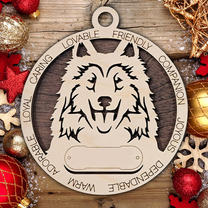 Personalized Dog Christmas Ornament – Custom Breed Keepsake Gift - Dog Breeds A-G
